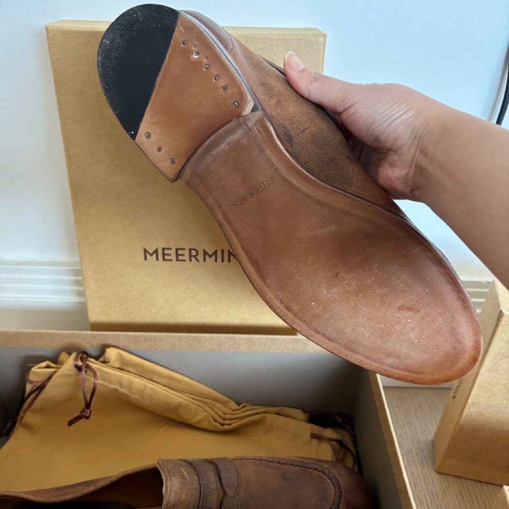 (NEW) Meermin loafters AUTUMN SPICE WAXY KUDU - E - AUTUMN SPICE / 8.5 UK